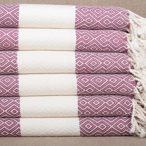 Wedding Gift Towels, Turkish Towel, Diamond Towel, 38x67 Inches Personalized Gifts, Holiday Towel, Hammam Peshtemal, Damson Peshtemal,
