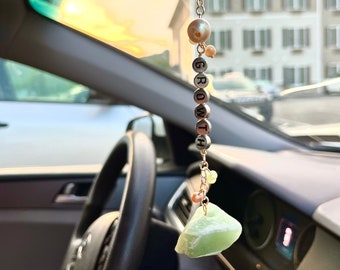 Aventurine Rearview Mirror Car Charm | Freshwater Pearls, Growth
