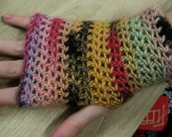 Kaleidoscope Fingerless Gloves