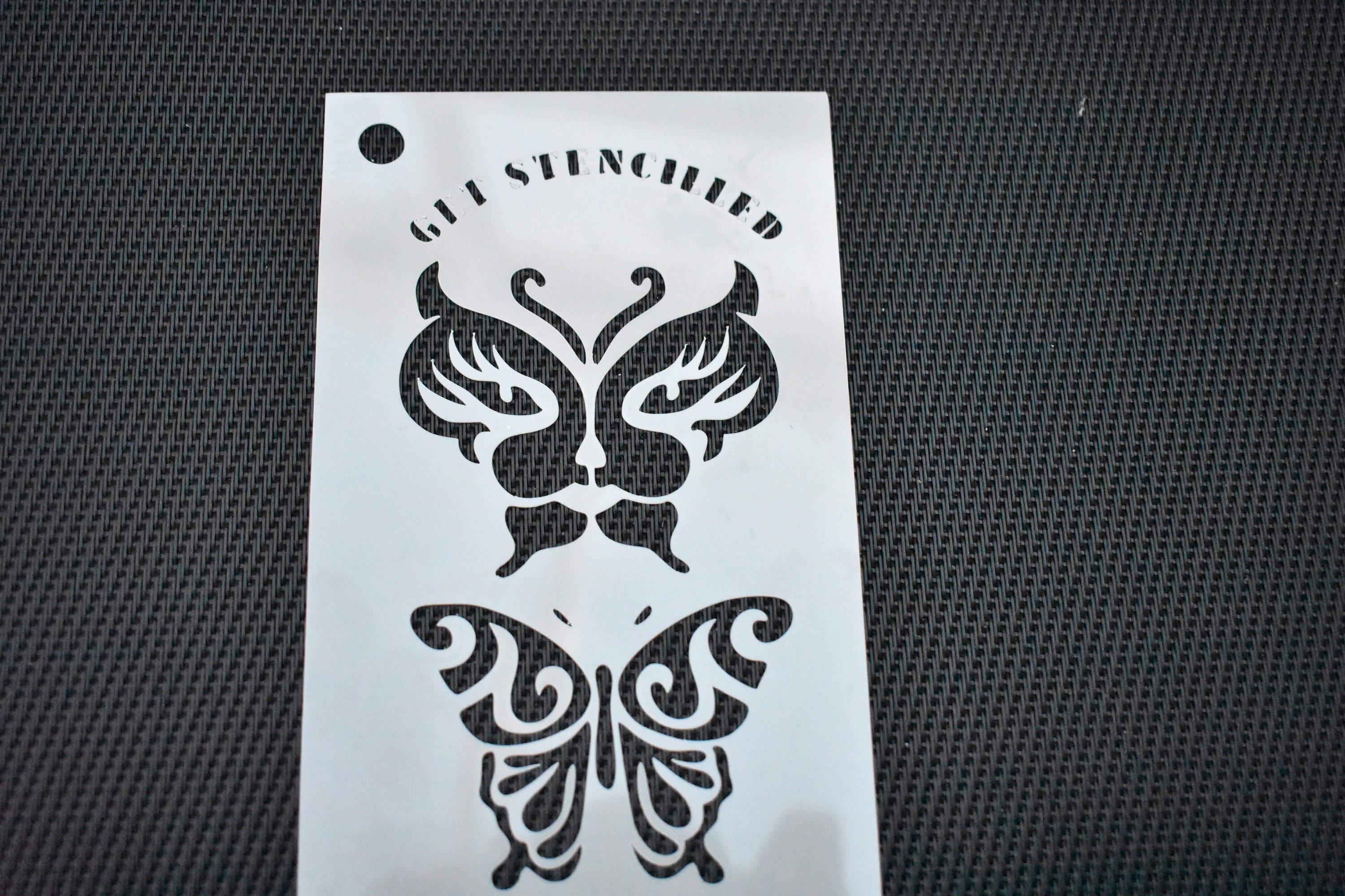 Face Body Painting Glitter Tattoo Henna Stencils X 6 Butterfly Themed Plus  Free Chain Link Fastener 