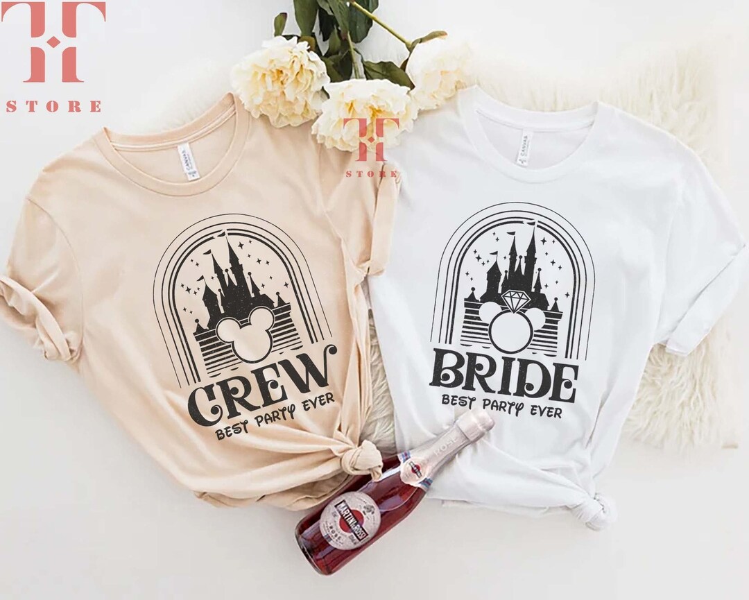 Bride Crew Shirt Disney Bride Squad Shirt Minnie Bride Etsy