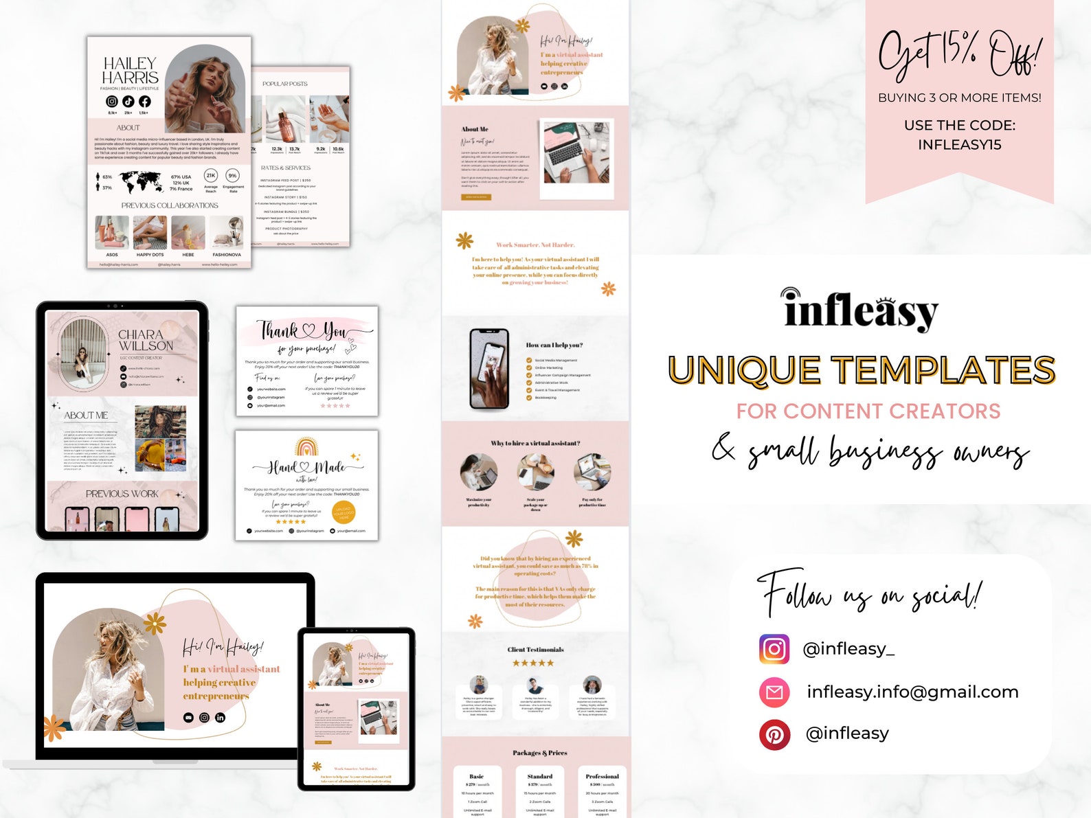 Link in Bio Template | Bio Link Website | Link in Bio Tiktok | Linktree ...