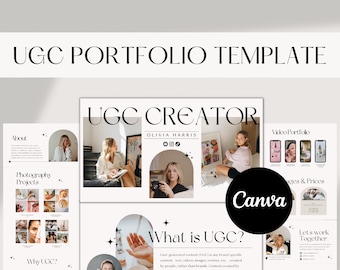 UGC Portfolio | UGC Template | UGC Media Kit | Minimal Ugc Portfolio | Ugc Portfolio Template | Ugc Creator | Ugc Website Template