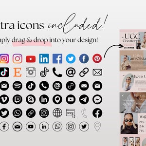 UGC Portfolio Template | Minimalist UGC Creator Portfolio | Ugc Media Kit | Ugc Creator | Ugc Website Template Canva | Ugc Canva Template image 8