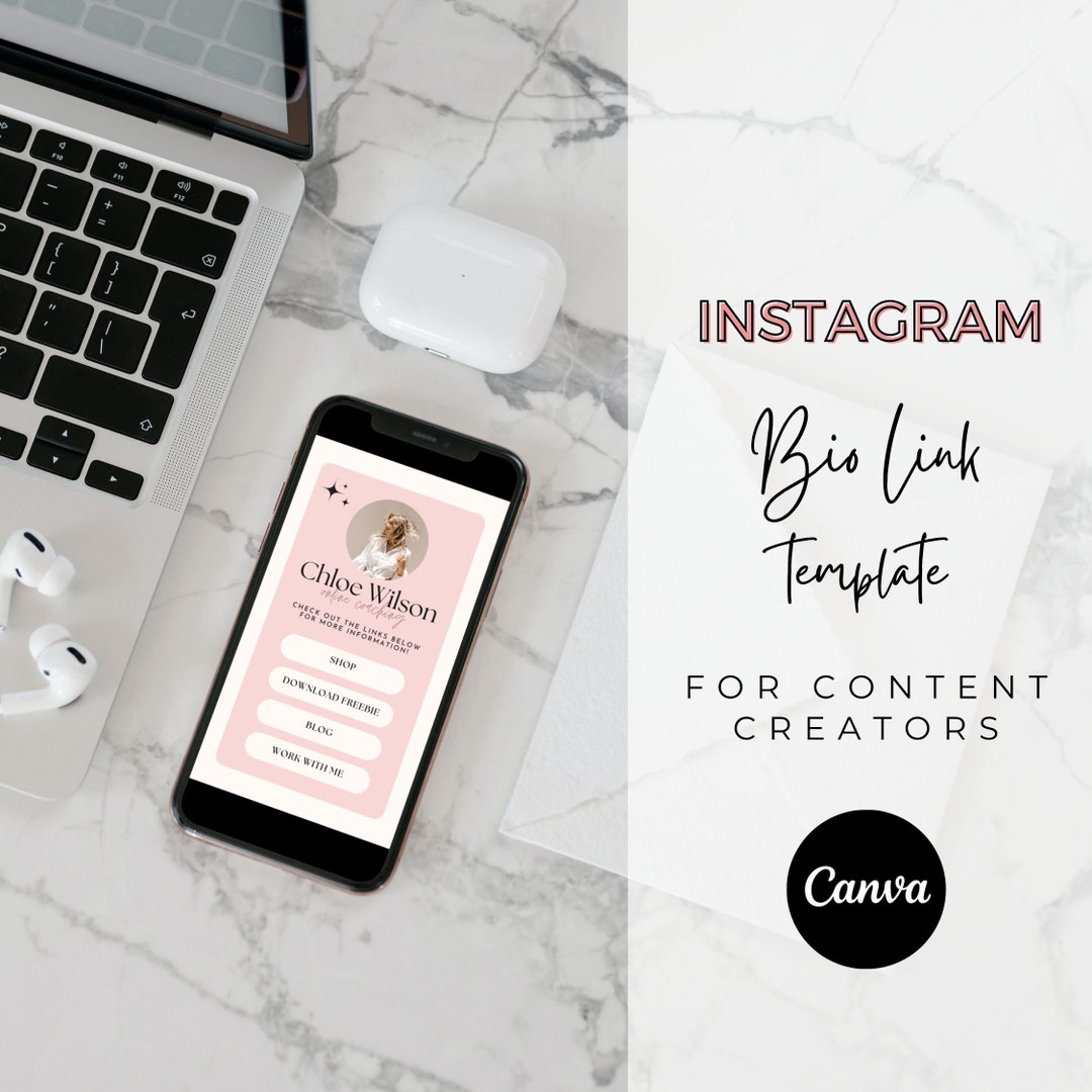Link in Bio Template | Bio Link Website | Link in Bio Tiktok | Linktree ...