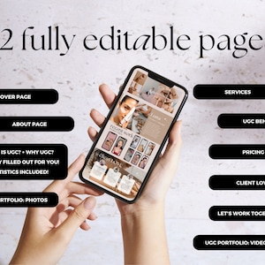 UGC Portfolio Template | Minimalist UGC Creator Portfolio | Ugc Media Kit | Ugc Creator | Ugc Website Template Canva | Ugc Canva Template image 6