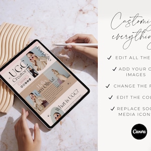UGC Portfolio Template | Minimalist UGC Creator Portfolio | Ugc Media Kit | Ugc Creator | Ugc Website Template Canva | Ugc Canva Template image 3