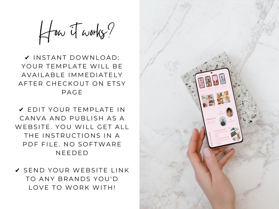 UGC Portfolio Template UGC Template UGC Media Kit Ugc Creator Ugc