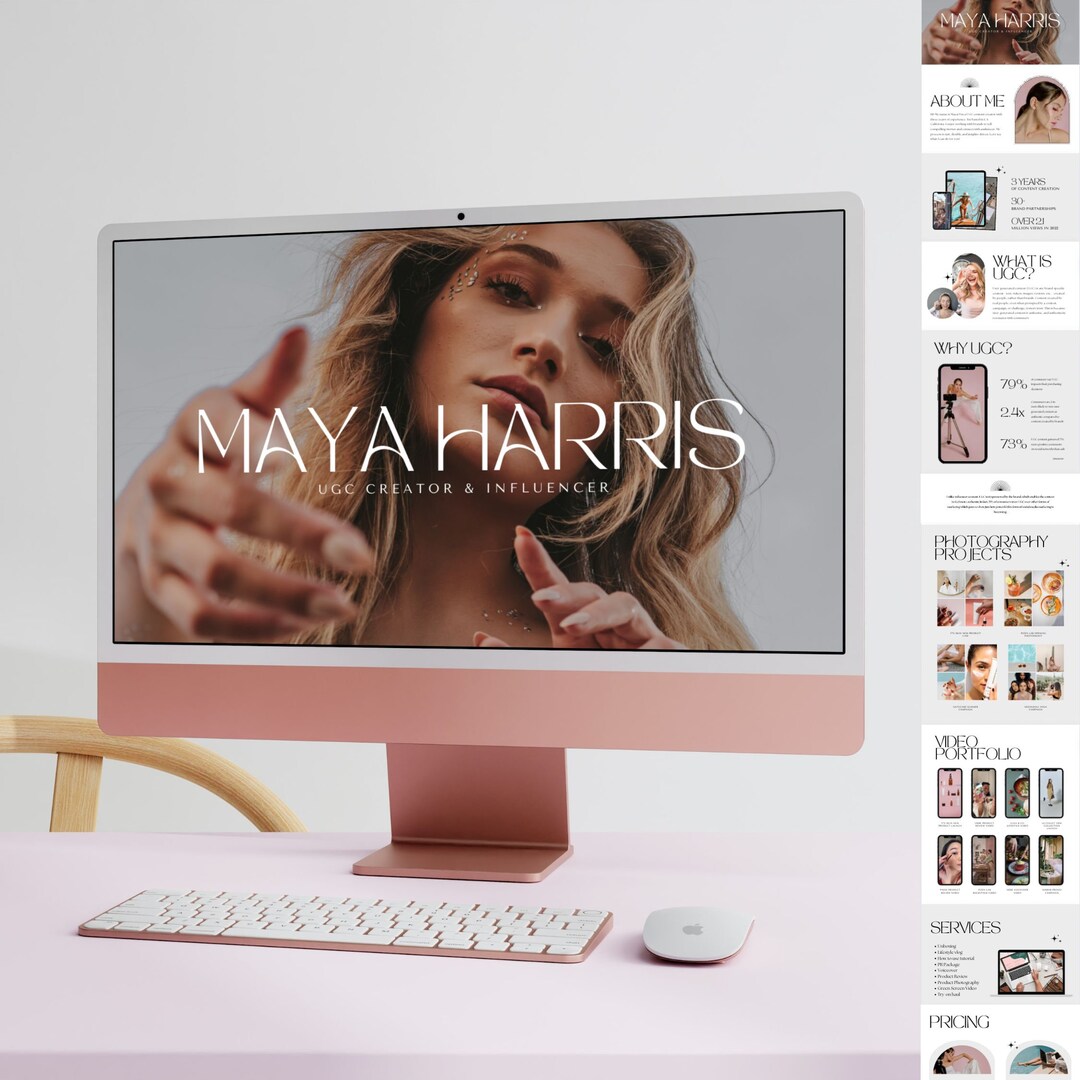 Minimal UGC Portfolio | UGC Template | UGC Media Kit | Ugc Portfolio ...