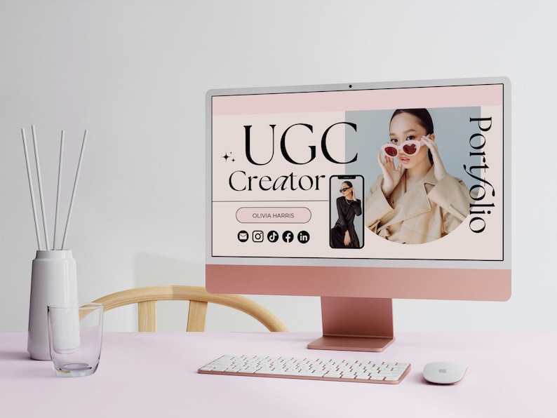 UGC Portfolio Template | Minimalist UGC Creator Portfolio | Ugc Media Kit | Ugc Creator | Ugc Website Template Canva | Ugc Canva Template image 9