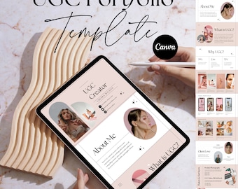 UGC Portfolio | UGC Template | UGC Portfolio Template | Ugc Media Kit | Minimal Ugc Portfolio | Ugc Creator | Ugc Website Template Canva