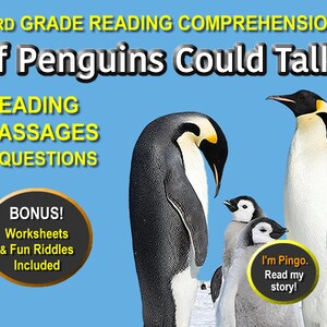 Penguins! 3rd Grade Reading Comprehension and Worksheets - Etsy