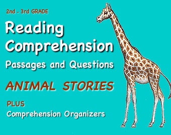 2nd and 3rd Grade Animal Stories Reading Comprehension Worksheets