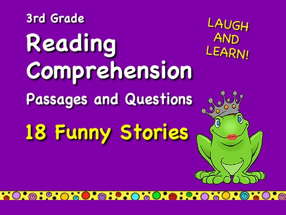 reading comprehension worksheets funny stories etsy