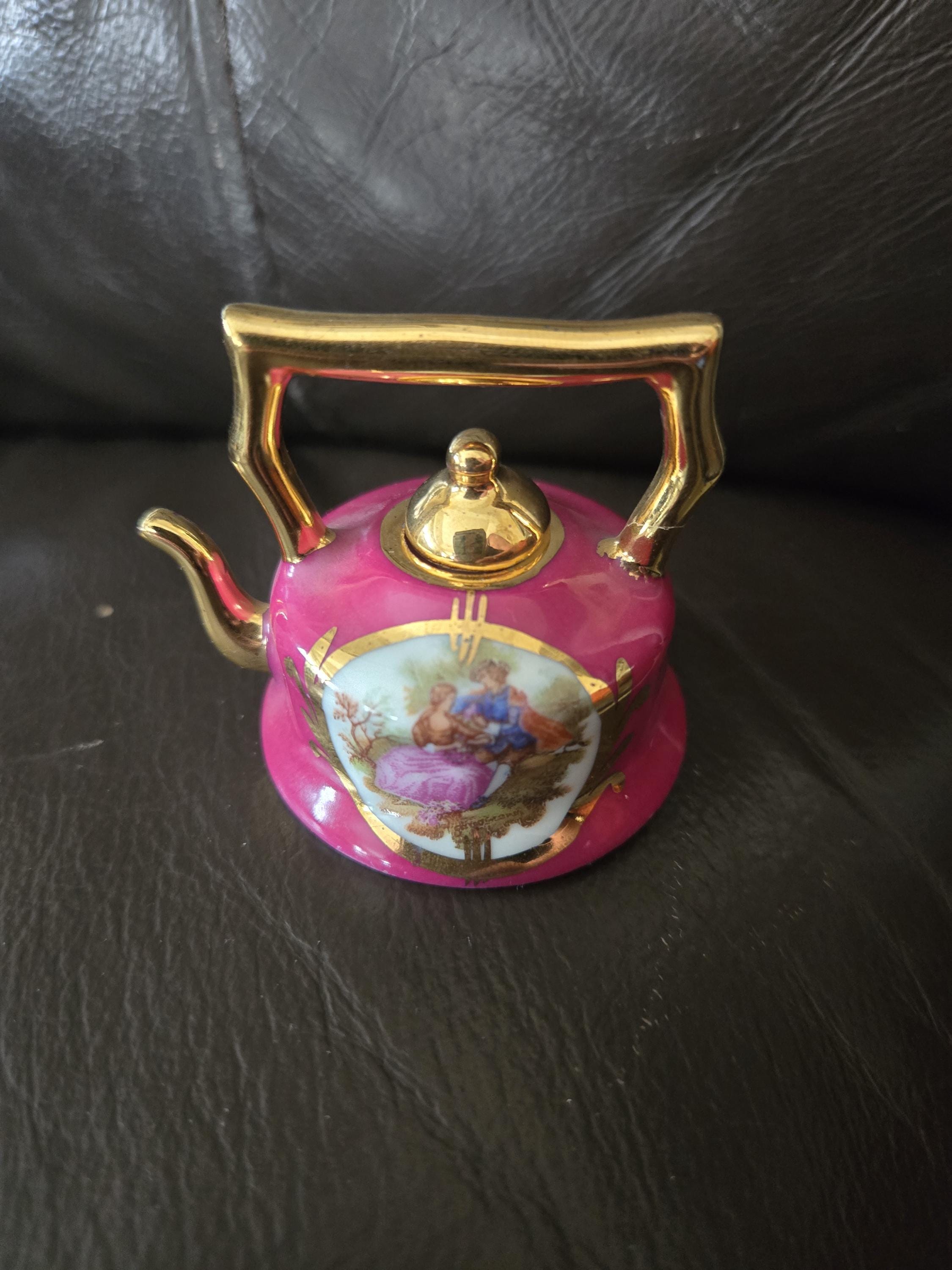 Limoges Miniature Teapot - Etsy