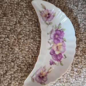 Mitterteich Bavarian China Crescent Dish