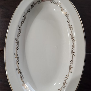 Johnson Bros gravy boat and tray