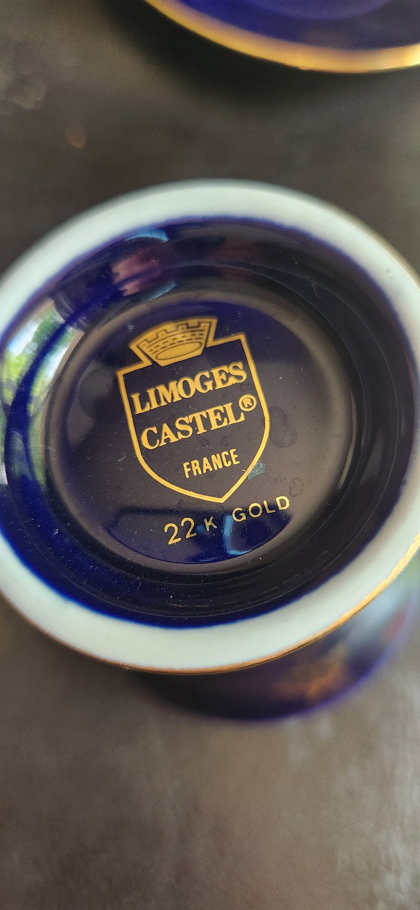 Limoges Castel France 22K Gold Trimmed Cup and Saucer Set - Etsy