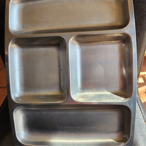 Vintage Stainless Steel Serving Platter