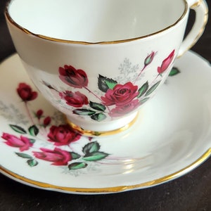 Delphine England Bone China Teacup and Saucer