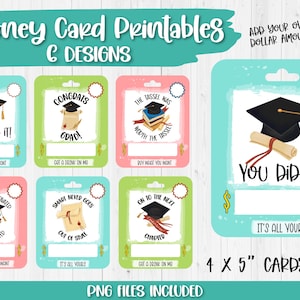 Graduation money holder bundle, Graduation gift, Money card png, Graduation Greeting Card, Gift Card Holder, Print and Cut