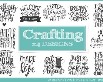 Crafting svg bundle | crafter svg | crafty svg | craft svg | crafter quotes svg | craft room svg | crafter t shirt svg | funny craft quote