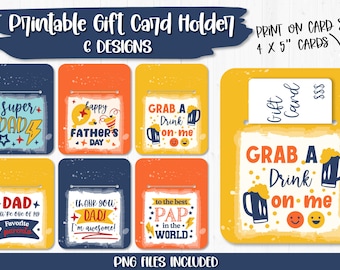 Fathers Day Money Card Holder PNG Bundle, Gift for Father, Cut files for cricut