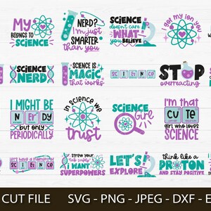 Science Quote SVG Bundle, Science Teacher Gifts, Science Quotes Bundle ...