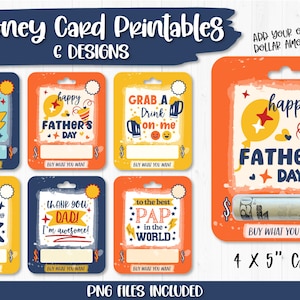 Carte imprimable pour la fête des pères, carte de voeux, carte papa drôle, porte-monnaie, porte-cartes cadeau, impression puis découpe, cadeau pour la fête des pères, fichier PNG