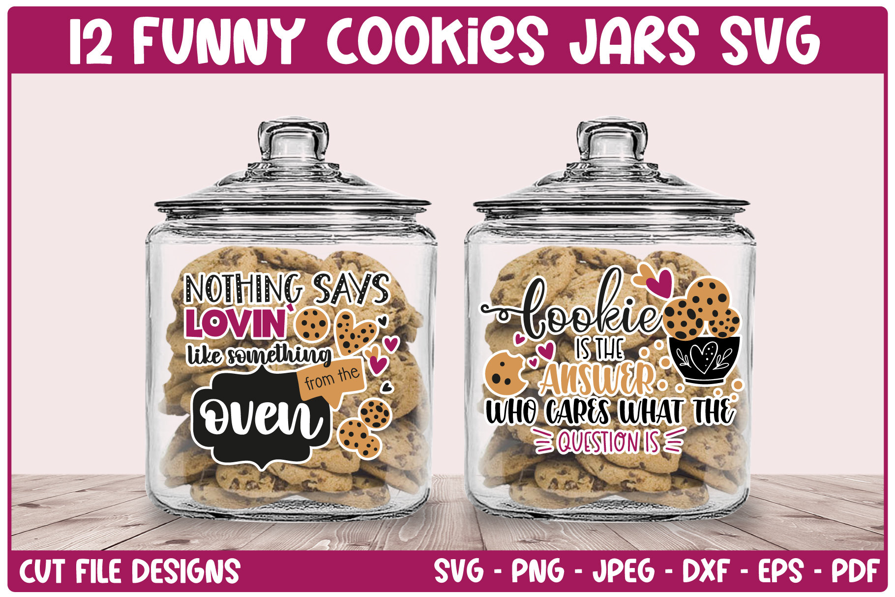 Funny Cookie Jar Sayings Svg Bundle, Funny Cookie Jar Sayings Svg Bundle, Treat Jar Svg, Baking