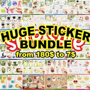 Mega Printable Sticker Bundle, Printable PNG Stickers, Mega Png Stickers, Sticker Png, Digital Stickers, Printable Stickers, Png Stickers