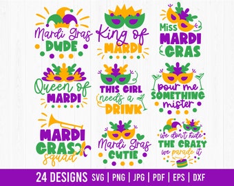 Mardi Gras SVG Bundle, Mardi Gras Quotes Svg, Mardi Gras Sayings svg, Mardi Gras Shirt Svg, Mask Svg, Festival svg, Cut Files for Cricut