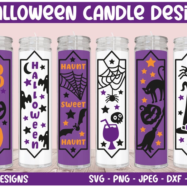 Dollar Tree Halloween Candle Svg,  Vertical Halloween Svg, Dollar Tree Candle Svg, Halloween Gift Svg, Funny Halloween Svg, Candle Wraps Svg