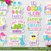 Easter Packaging Stickers, 10 Spring Printable PNG Files, Thank You ...