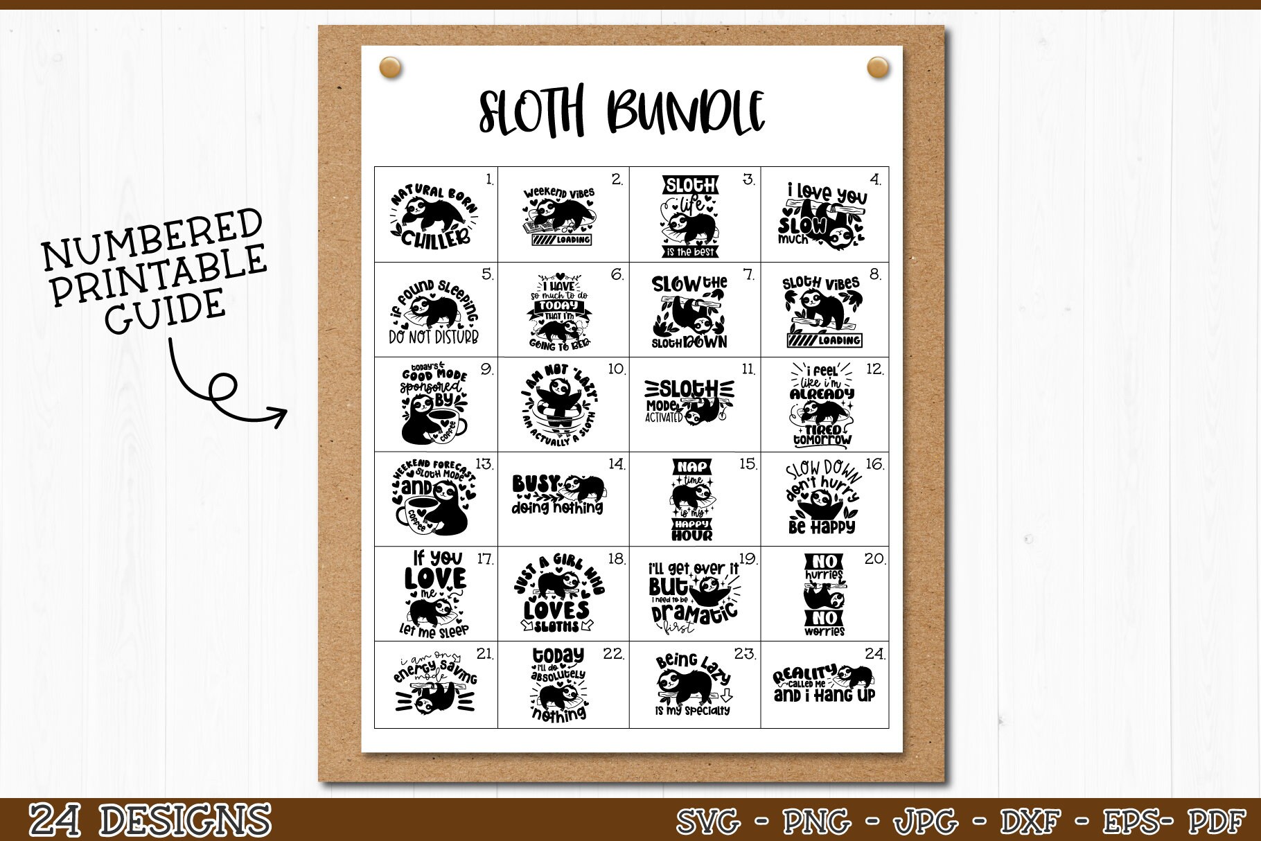 Sloth Life Bundle Svg, Sloth Life Bundle, Lazy Sloth Svg, Sloth Life ...