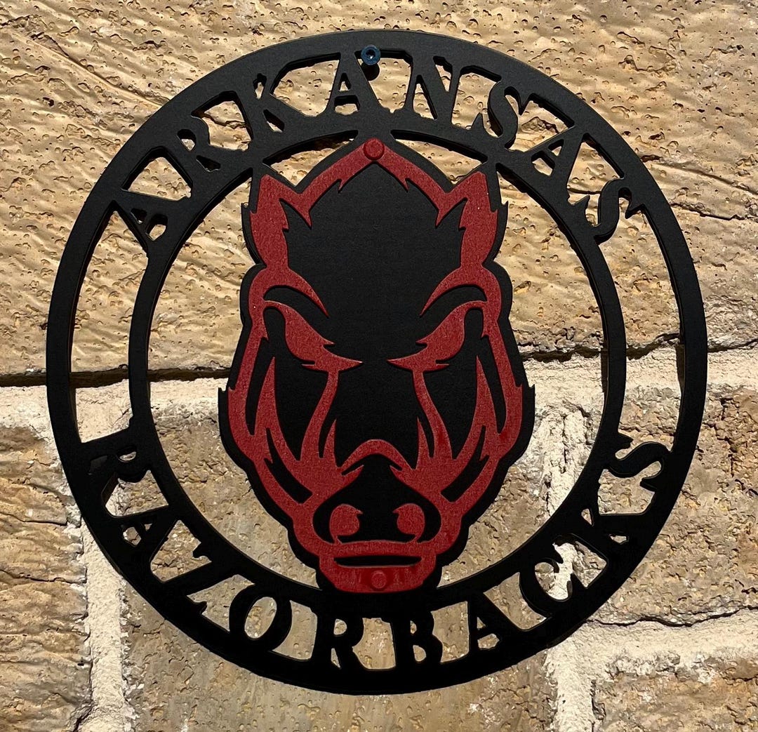 ARKANSAS RAZORBACKS Metal Sign - Etsy