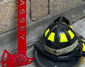 Firefighter Axe, Custom Fireman&#39;s Axe with personalized name, Firefighter gift
