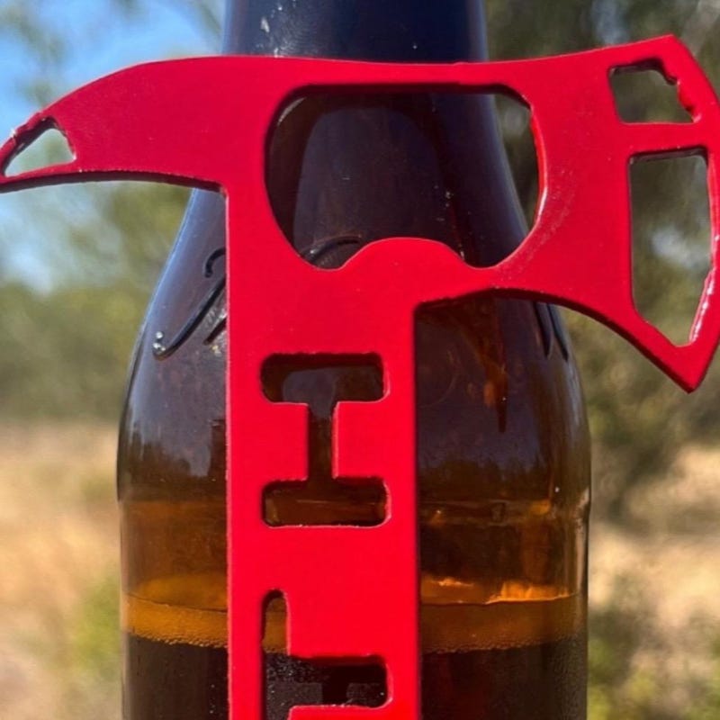 Personalized Firefighter Bottle Opener, Axe Bottle Opener, Firefighter Gift