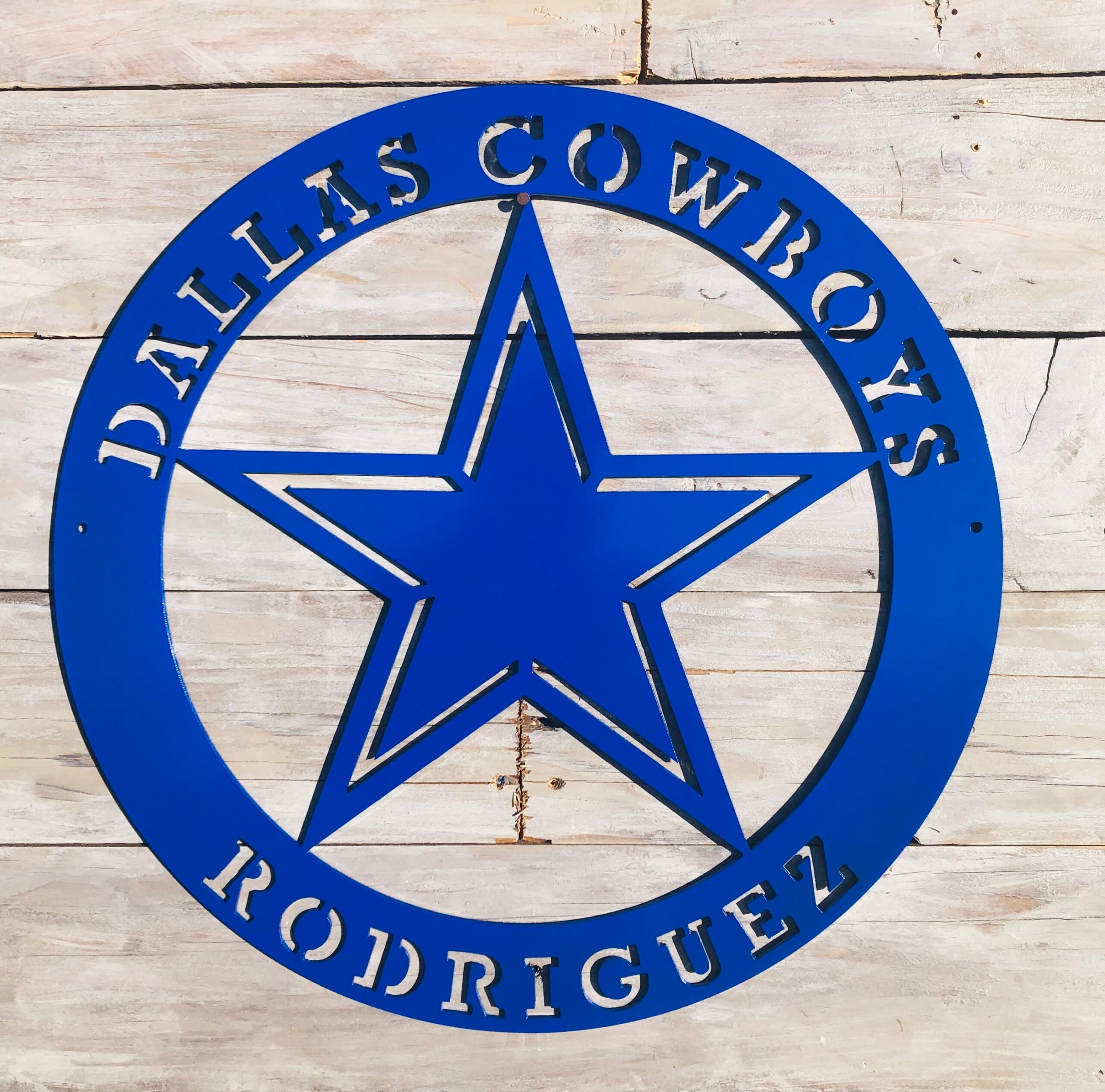 Dallas Cowboys Sign Custom, Cowboys Sign, Metal Cowboys Sign, Dallas