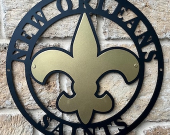 New Orleans Saints Metal Sign, Saints gift, Saints football