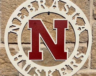 Nebraska Cornhuskers Metal Sign, Cornhuskers gift