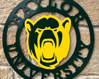 Baylor Bears Metal Sign