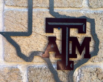 Texas A&M Metal Sign, Aggie Sign,  Texas Aggie gift