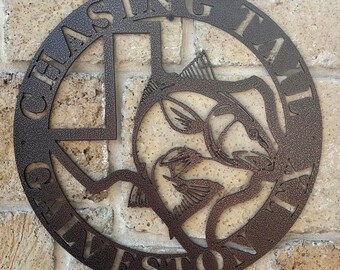 Texas fishing sign, Fishing Tournament Trophy, Red Fish, Fishing Sign