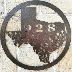 Bluebonnet Sign, Texas Bluebonnet, Texas Address Sign, Bluebonnet Art, Texas Metal Art