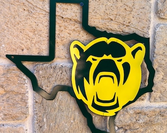 Baylor Bears Metal Sign