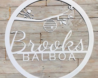 Nursery Sign, Nursery name sign, Baby name sign