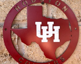 University of Houston Metal Sign, Houston Cougar Gift
