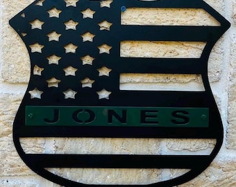Game Warden Sign, Wildlife Agent Gift, Game Badge Sign