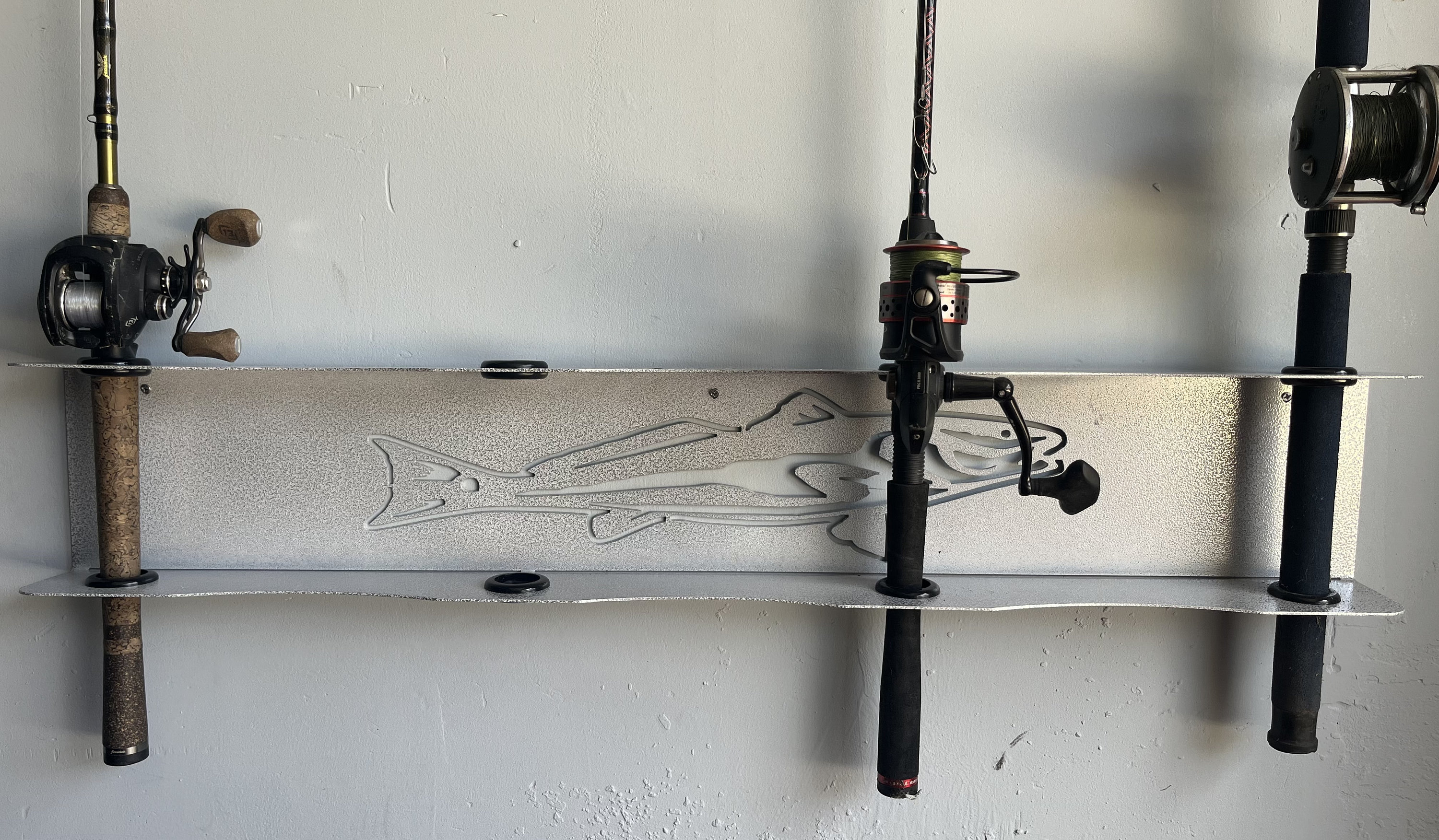 Custom Fishing Pole Holder Fishing Rod Mount Tackle Etsy